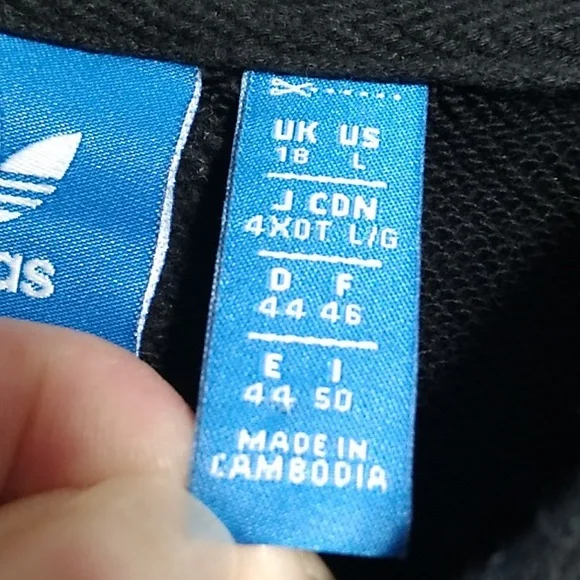 SALE! Adidas Crop/Boxy Hoodie Gently Worn Sz.L (A-75) - Picture 6 of 11